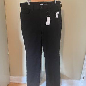 High Rise Black Flare Jeans- Old Navy
